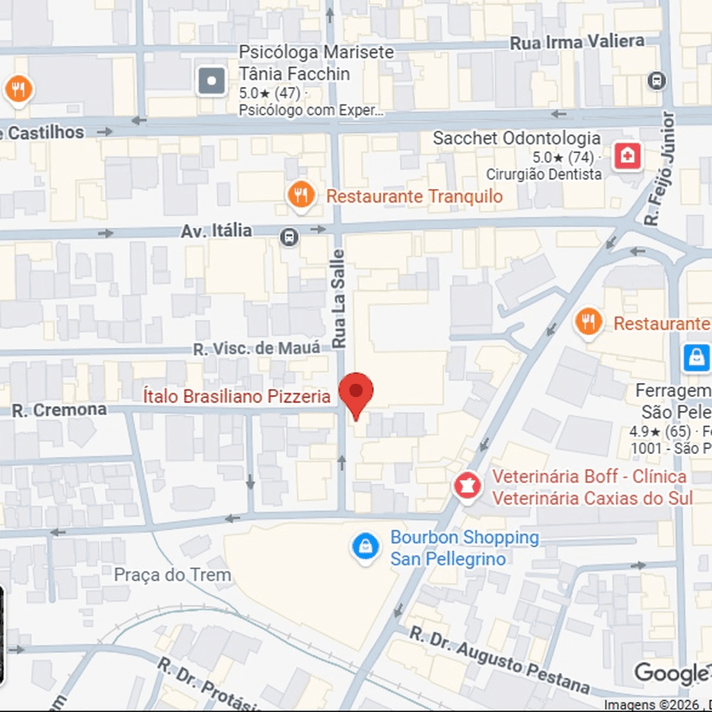 Mapa de Localização em São Pelegrino